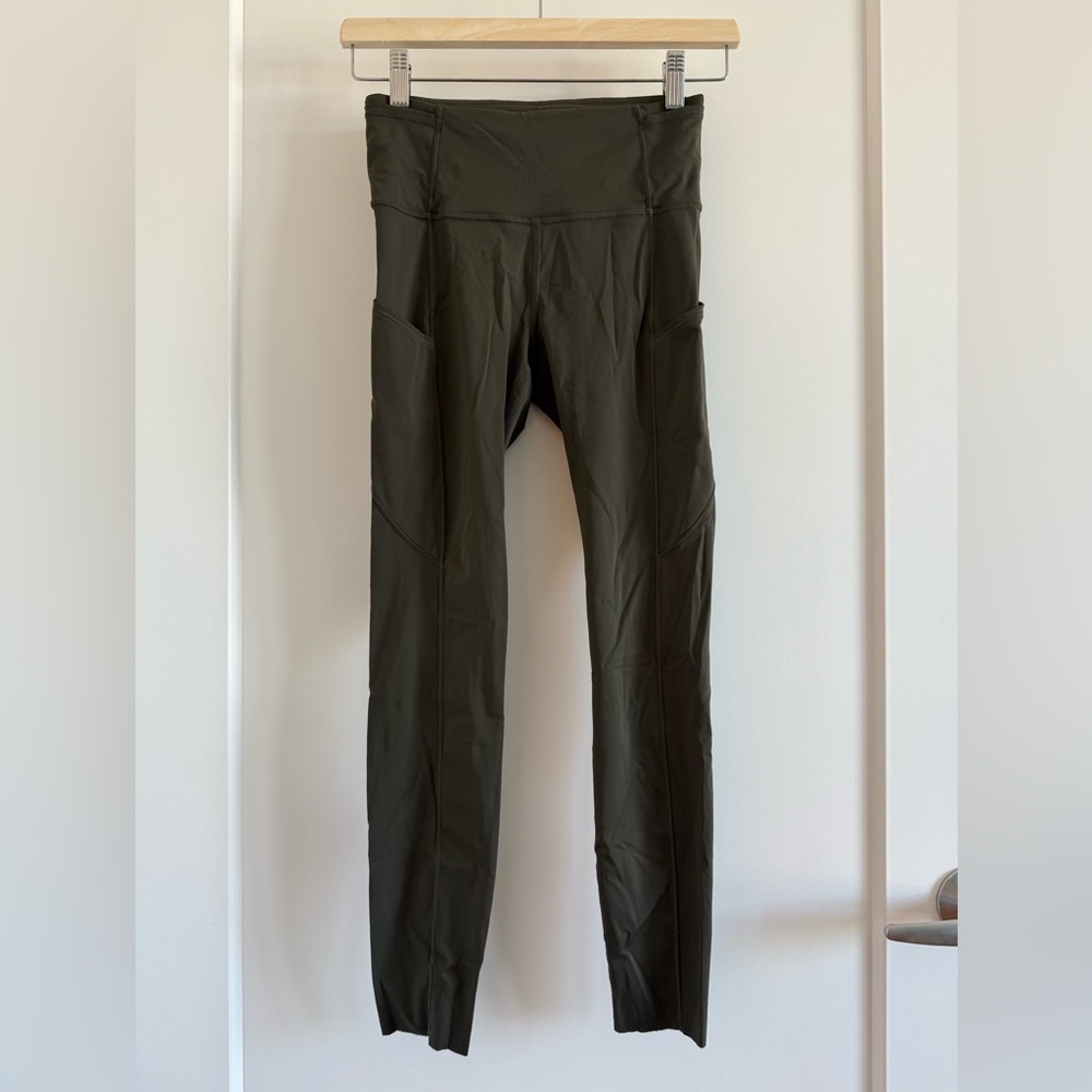 Lululemon Athletica Olive Green Leggings